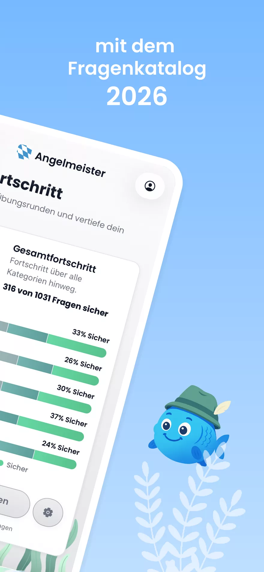 Fragenansicht im Lernmodus